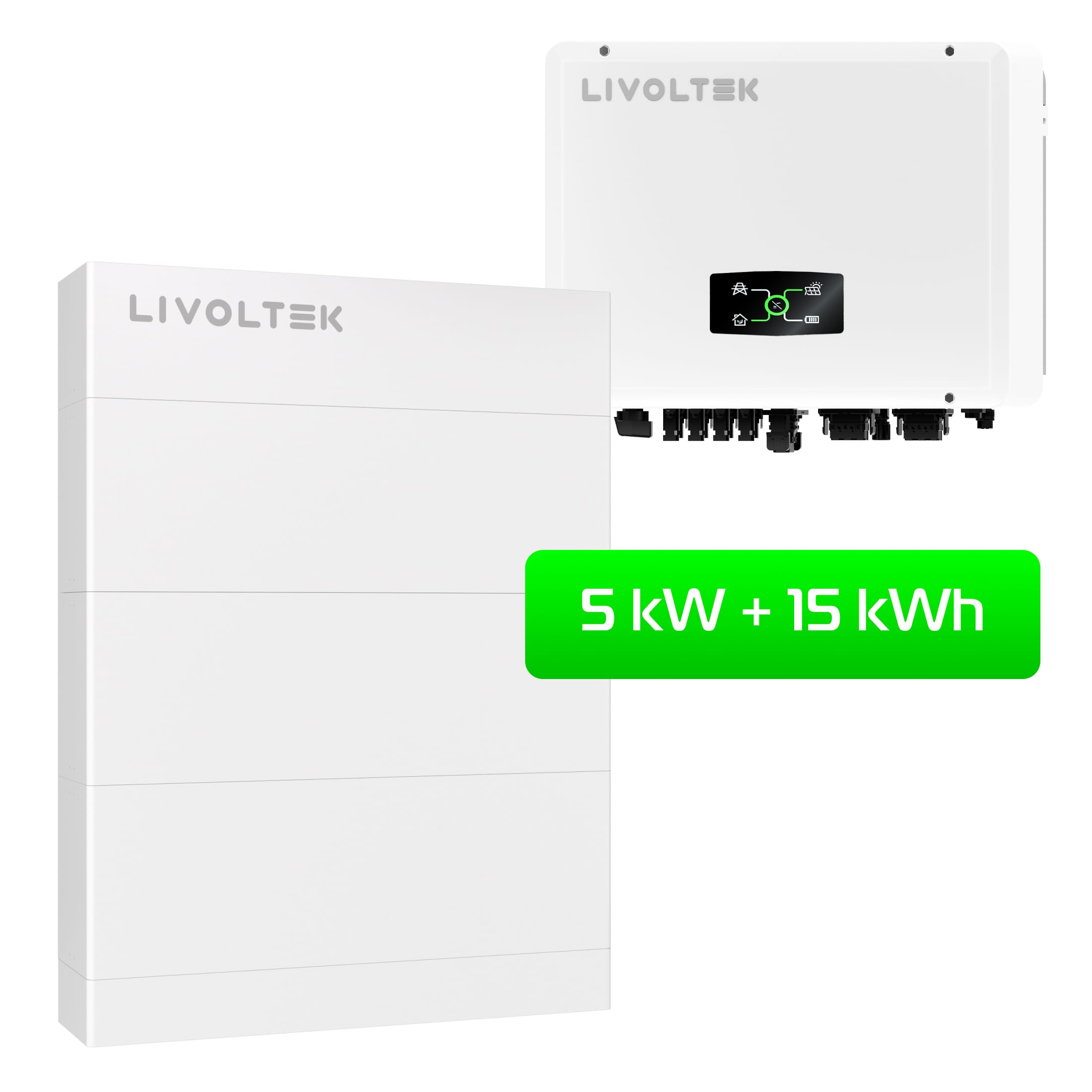 Livoltek HP3 5 kW +Battery 15 kWh Трифазний Гібридний інвертор Livoltek HP3 5 кВт. + АКБ 15 кВт/год. для сонячної електростанції