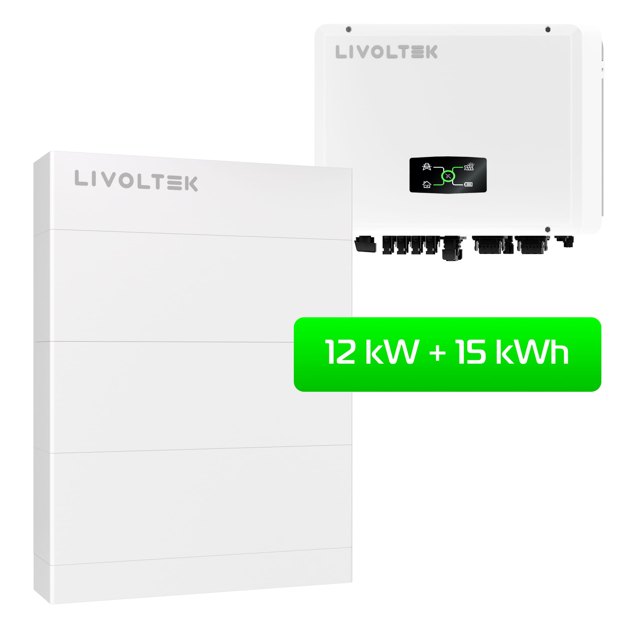 Livoltek HP3 12 kW +Battery 15 kWh Трифазний Гібридний інвертор Livoltek HP3 12 кВт. + АКБ 15 кВт/год. для сонячної електростанції